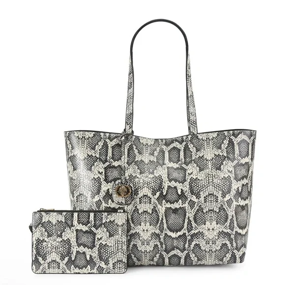 NWT Kurt Geiger Chelsea Shopper Tote and Pouch - Picture 1 of 5